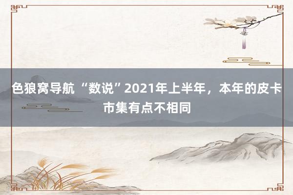 色狼窝导航 “数说”2021年上半年，本年的皮卡市集有点不相同