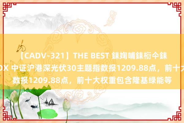 【CADV-321】THE BEST 銇婅哺銇椼仐銇俱仚銆?50浜?鏅傞枔DX 中证沪港深光伏30主题指数报1209.88点，前十大权重包含隆基绿能等